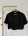 MARIE Cropped Linen Jacket