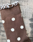 Polka Dot Crew Socks