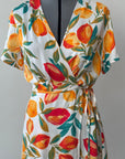 BLOOMING GARDEN Wrap Dress