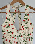 PICKING STRAWBERRIES Halter Top