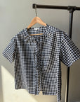 ON THE PATIO Gingham Top