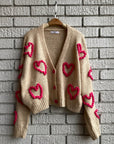 LOTS OF LOVE Heart Cardigan