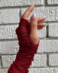 MANILA Sheer Ruched Top