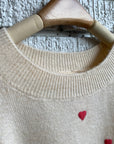 HEART Embroidery Sweater