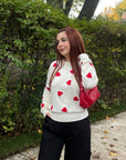 DANCING HEARTS Sweater