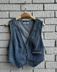 GOOD LUCK Denim Vest