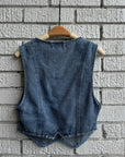 GOOD LUCK Denim Vest