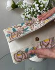 Floral Beaded Shoulder Bag