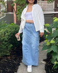 MARTINE Cargo Denim Skirt