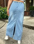 MARTINE Cargo Denim Skirt