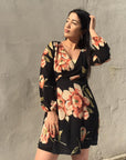 TERRY Floral Wrap Dress