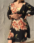 TERRY Floral Wrap Dress