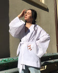GINA Linen Belted Wrap Jacket