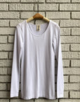 Bamboo Scoop Neck Long Sleeve Top