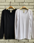 Bamboo Scoop Neck Long Sleeve Top