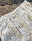 WRIGHT Pleated Shorts