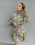 TUSCANY Long Sleeve Floral Dress