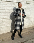 SCOUT Long Plaid Shacket