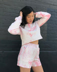LAGOS Crop Tie Dye Hoodie
