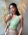 Bamboo Crop Racerback Tank