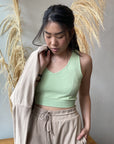 Bamboo Crop Racerback Tank