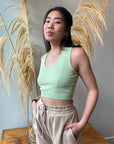 Bamboo Crop Racerback Tank