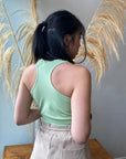 Bamboo Crop Racerback Tank
