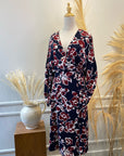 TESS Floral Wrap Dress
