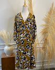 TESS Floral Wrap Dress