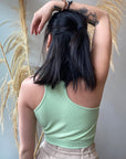 Bamboo Crop Racerback Tank