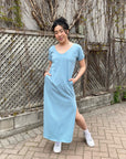 CATE Short Sleeve Maxi Dress