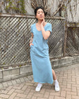 CATE Short Sleeve Maxi Dress