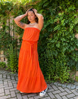 MAXX Strapless Maxi Dress