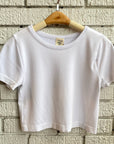 Bamboo Short Sleeve Crop Top