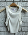 ZAIA Cropped Rib Tank