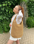 SOFIA Straw Tote Bag