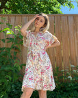 KIKI Floral Wrap Belted Dress