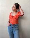 ALINA Short Sleeve Crop Top