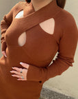 CORA Cut Out Knit Dress
