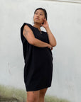 ANDI Shoulder Pad Tee Dress