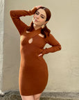 CORA Cut Out Knit Dress
