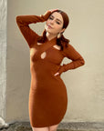 CORA Cut Out Knit Dress