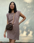 ANDI Shoulder Pad Tee Dress