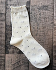 Micro Dot Crew Socks