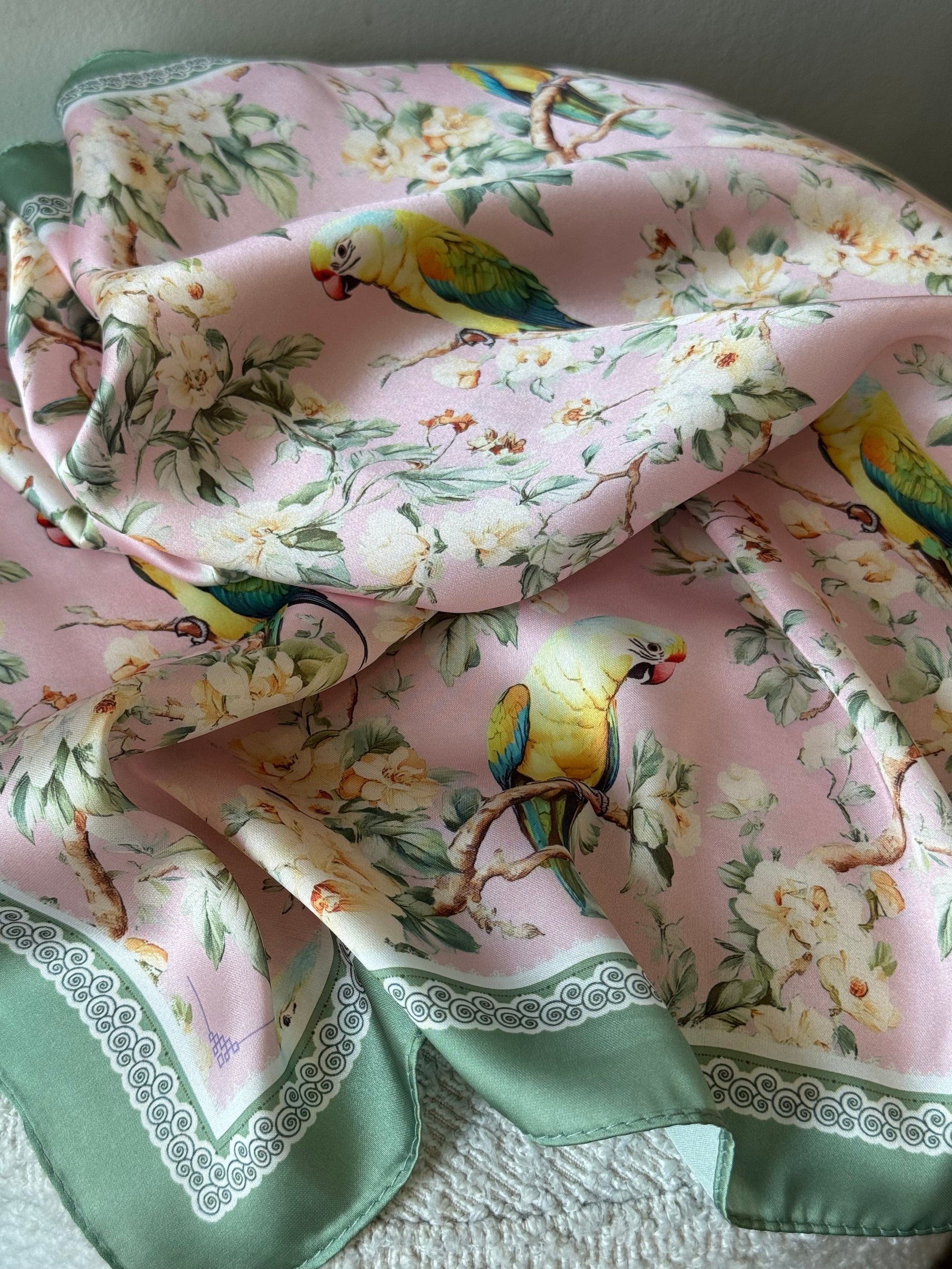 Floral Bird Scarf