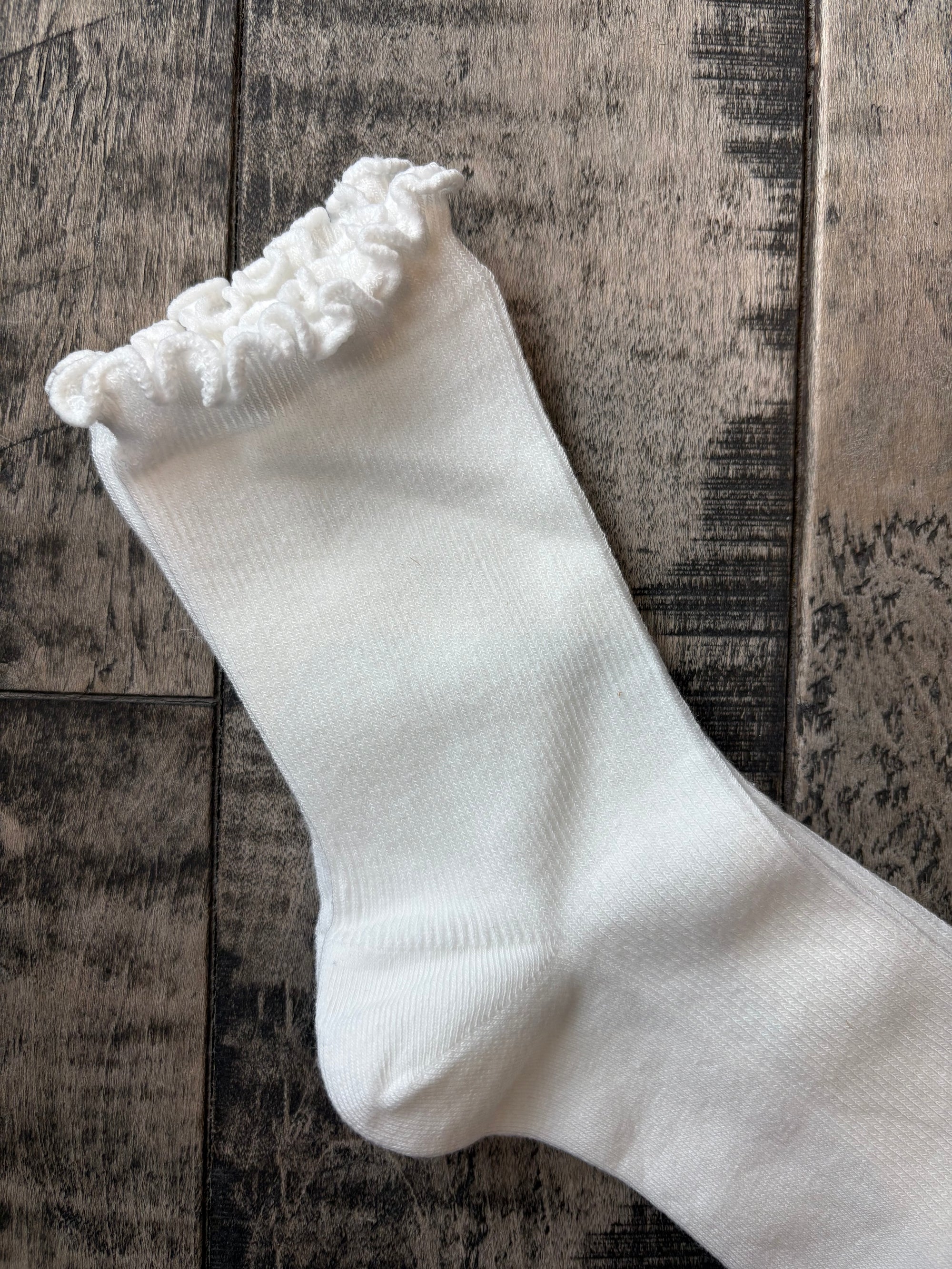 Ruffle Trim Socks