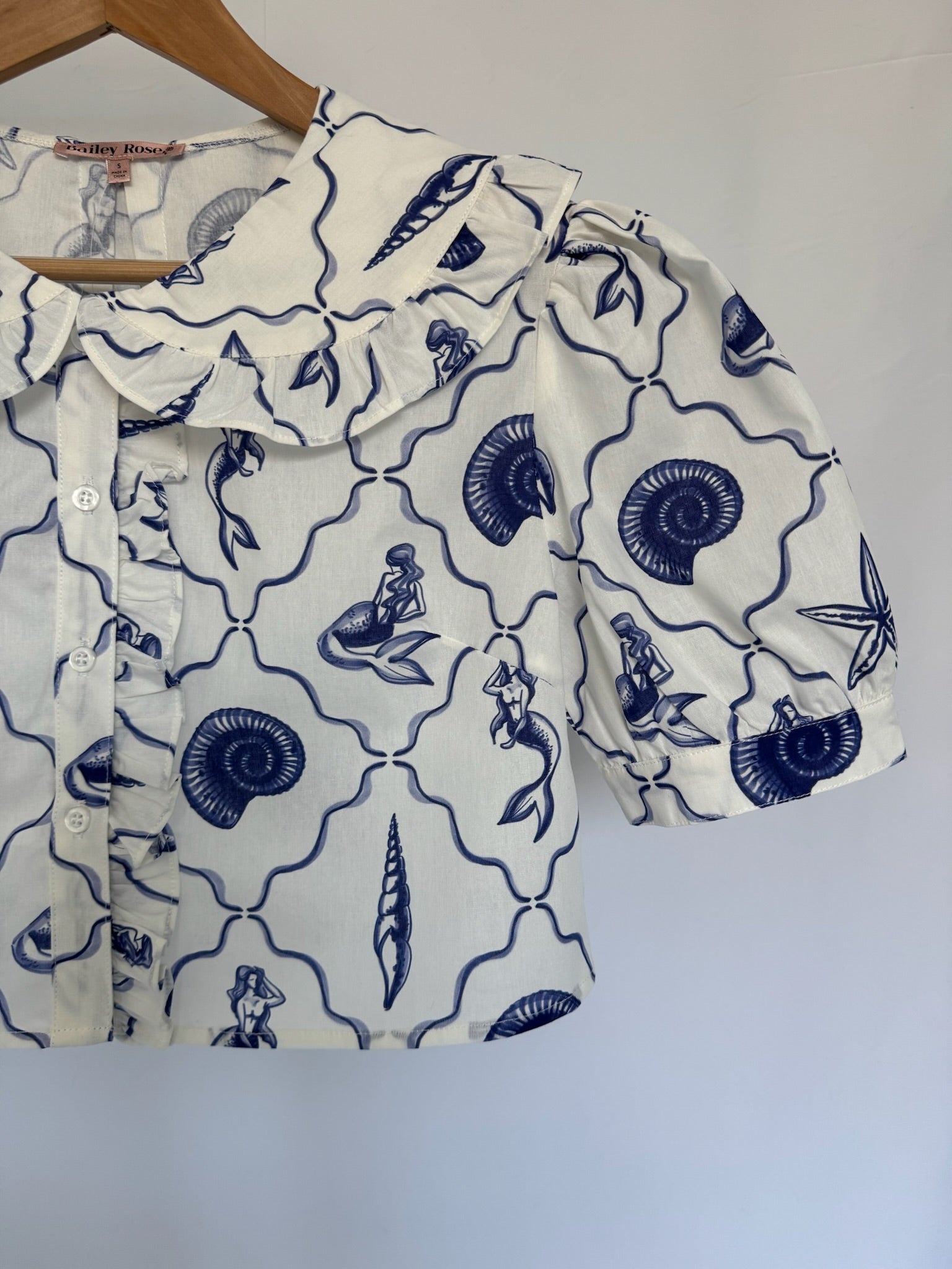 MERMAID Cropped Shirt
