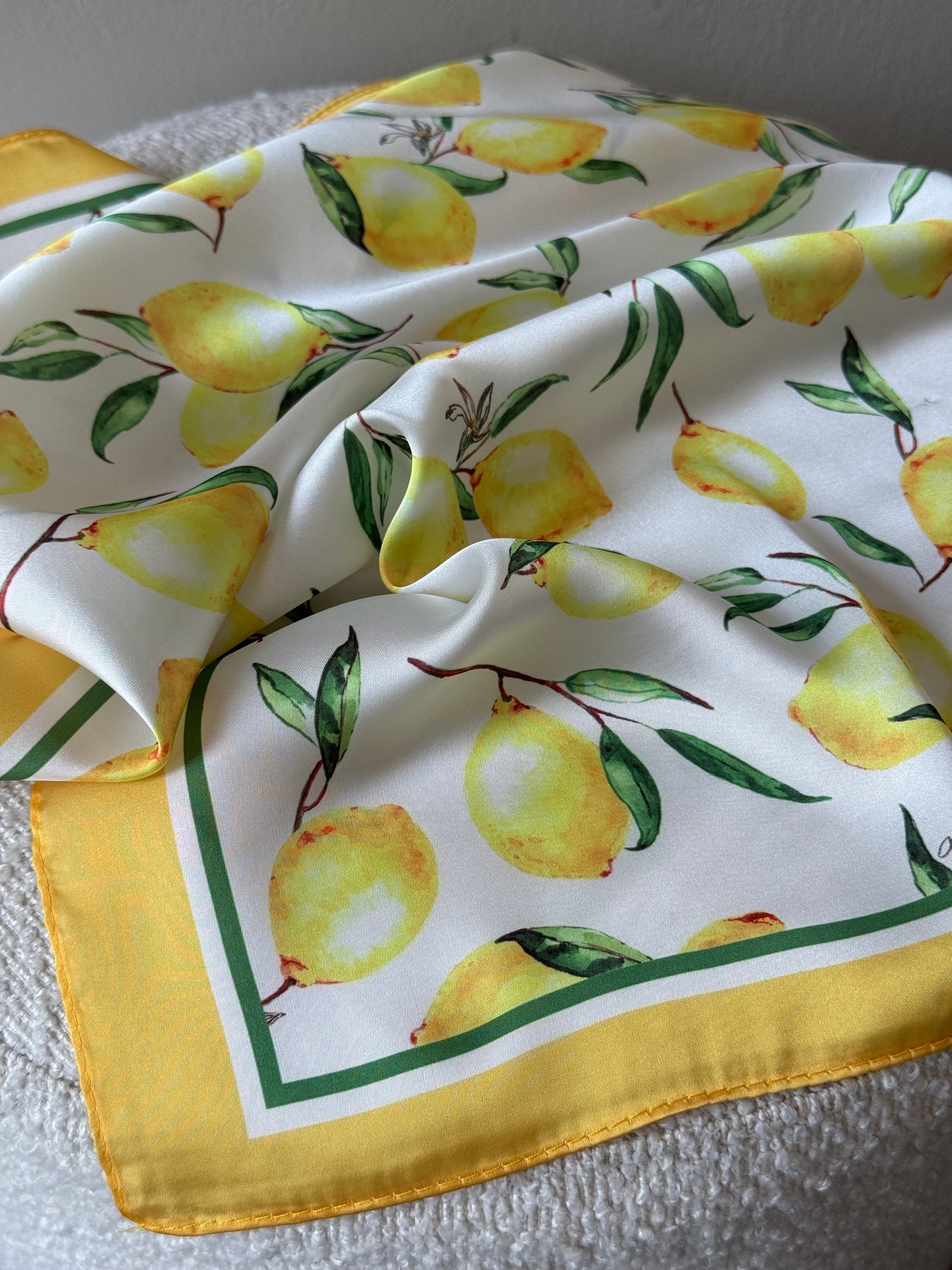 Lemon Silky Scarf