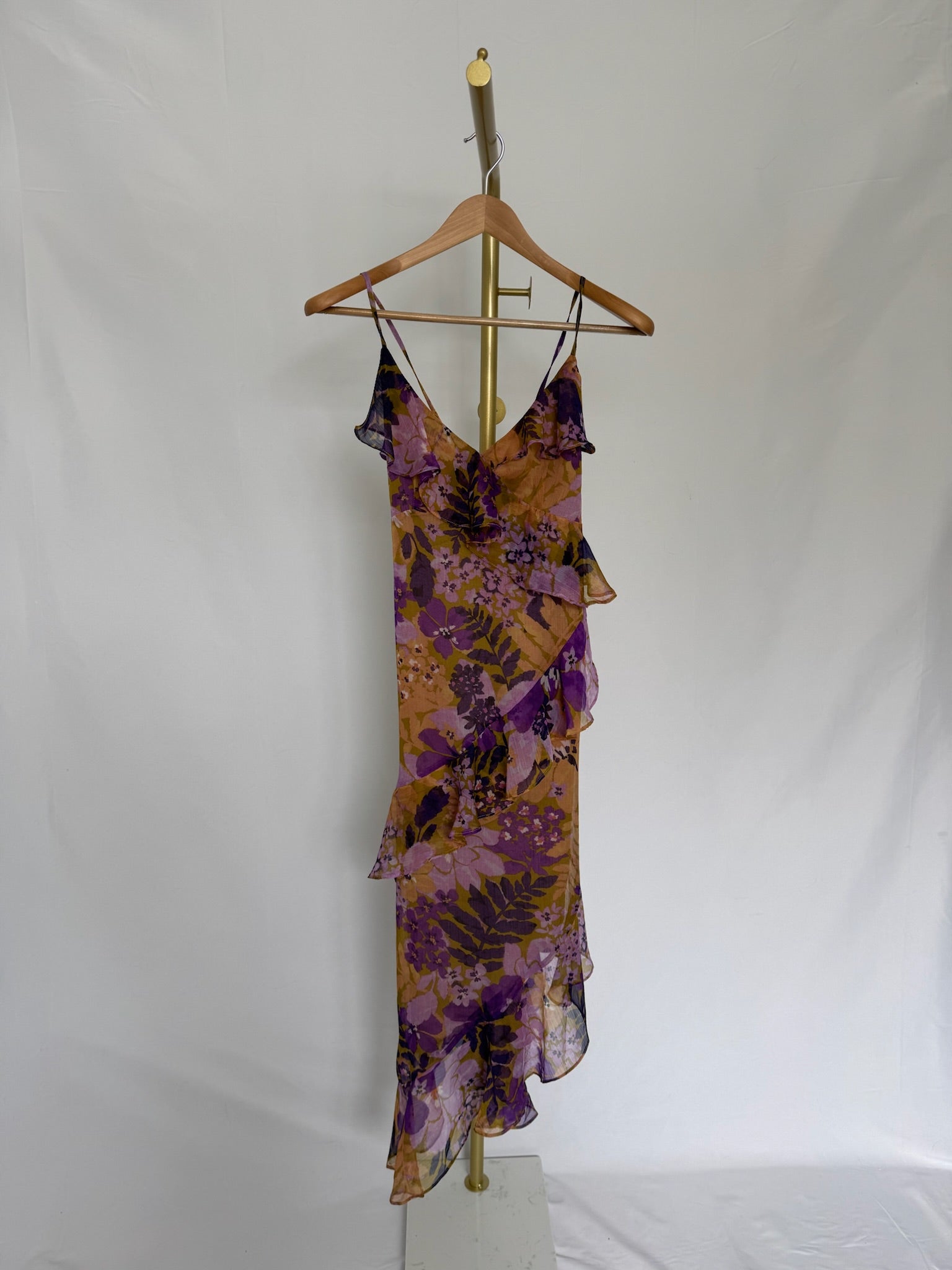 LUPINE BLOOM Floral Maxi Dress