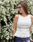 CRUISIN Ruched Lace Top